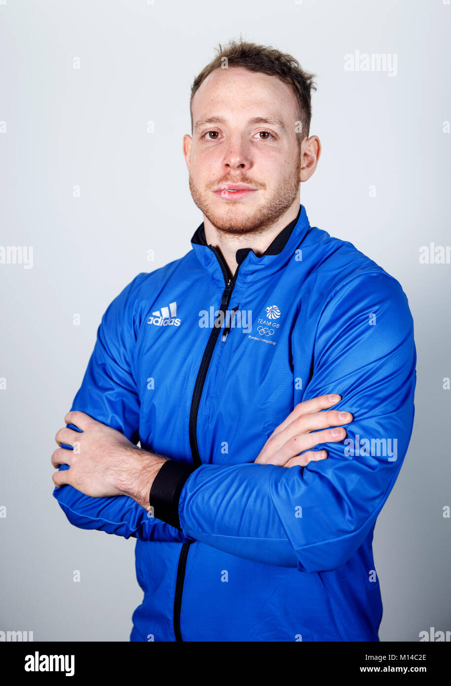 Sam Blanchett während einer Kitting out Session bei adidas Stockport. PRESS ASSOCIATION Foto. Bild Datum: Dienstag, 23. Januar 2018. Photo Credit: Tim Goode/PA-Kabel Stockfoto