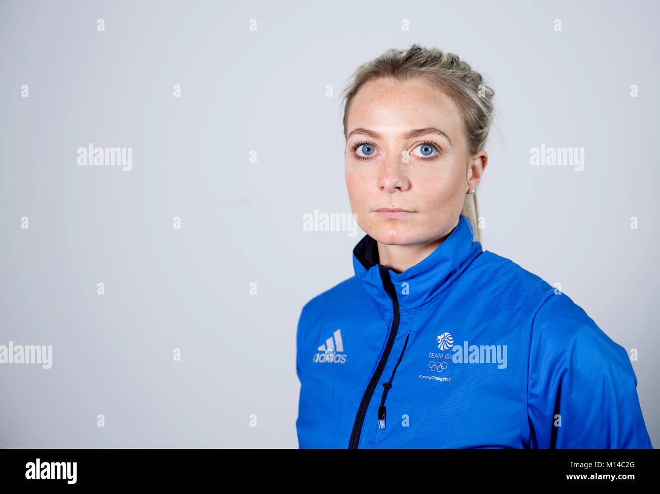 Lockenstab Anna Sloan während einer Kitting out Session bei adidas Stockport. PRESS ASSOCIATION Foto. Bild Datum: Mittwoch, 24. Januar 2018. Photo Credit: Tim Goode/PA-Kabel Stockfoto