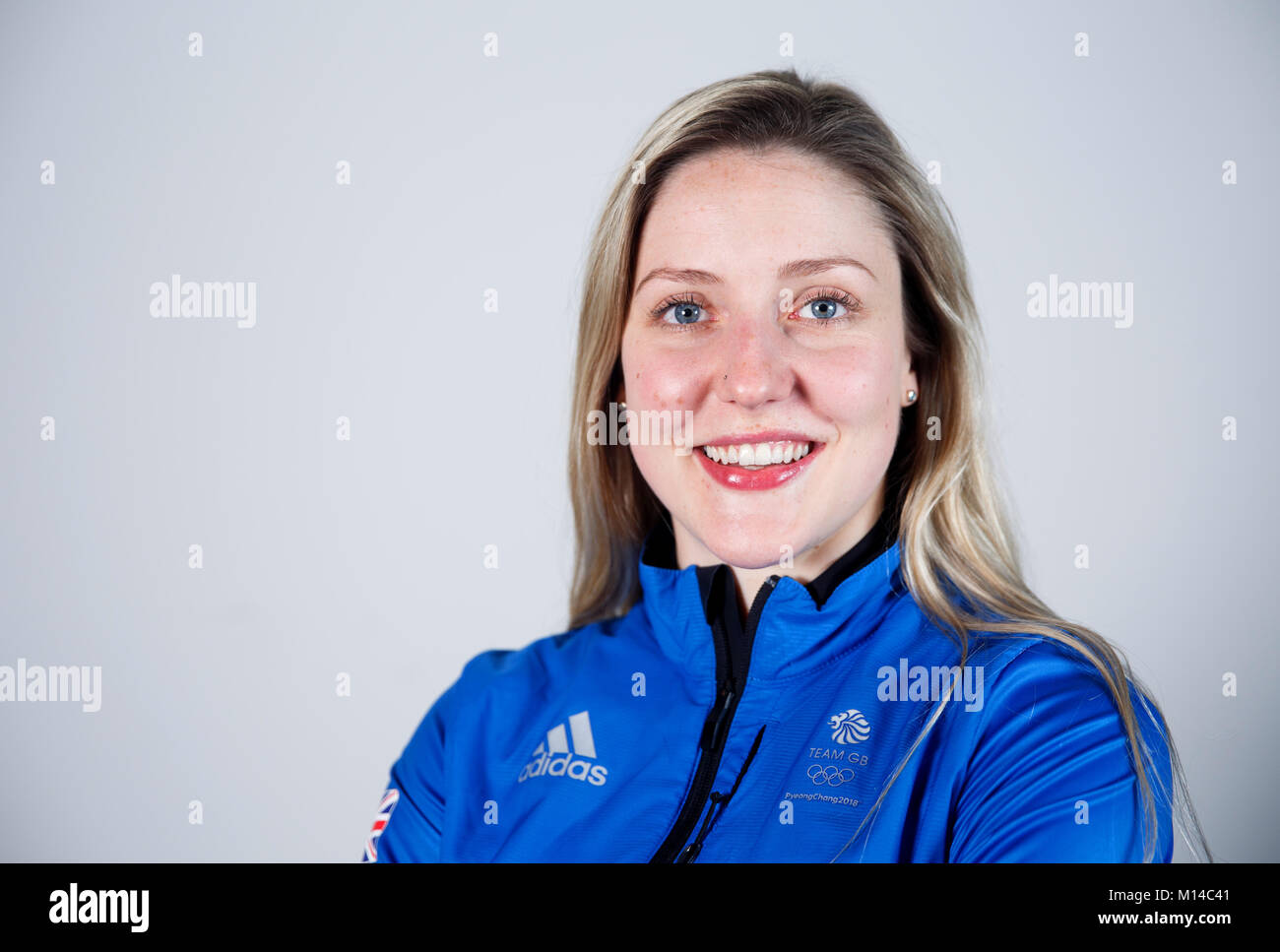 Lockenstab Vicki Adams während einer Kitting out Session bei adidas Stockport. PRESS ASSOCIATION Foto. Bild Datum: Mittwoch, 24. Januar 2018. Photo Credit: Tim Goode/PA-Kabel Stockfoto