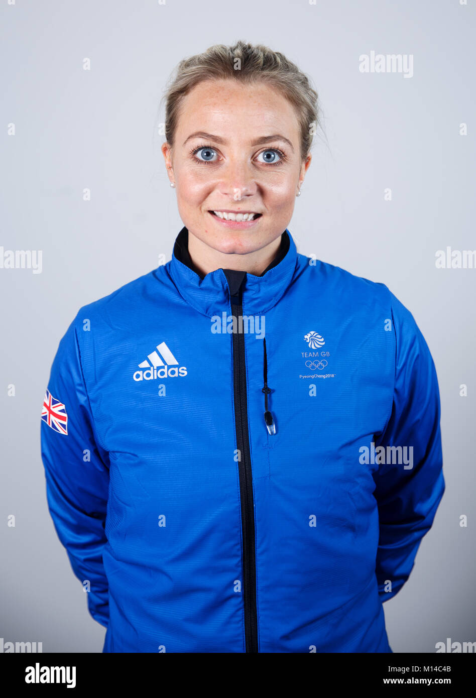 Lockenstab Anna Sloan während einer Kitting out Session bei adidas Stockport. PRESS ASSOCIATION Foto. Bild Datum: Mittwoch, 24. Januar 2018. Photo Credit: Tim Goode/PA-Kabel Stockfoto