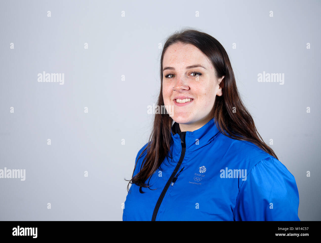 Skifahrer Molly Summerhayes während einer Kitting out Session bei adidas Stockport. PRESS ASSOCIATION Foto. Bild Datum: Mittwoch, 24. Januar 2018. Photo Credit: Tim Goode/PA-Kabel Stockfoto