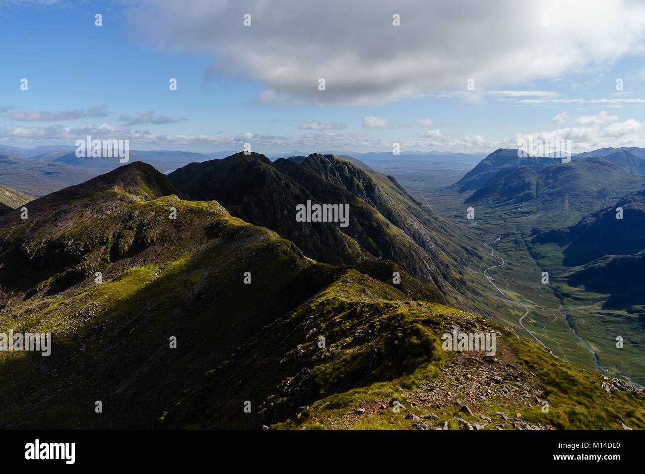 Aonach Eagach, Glencoe Stockfoto