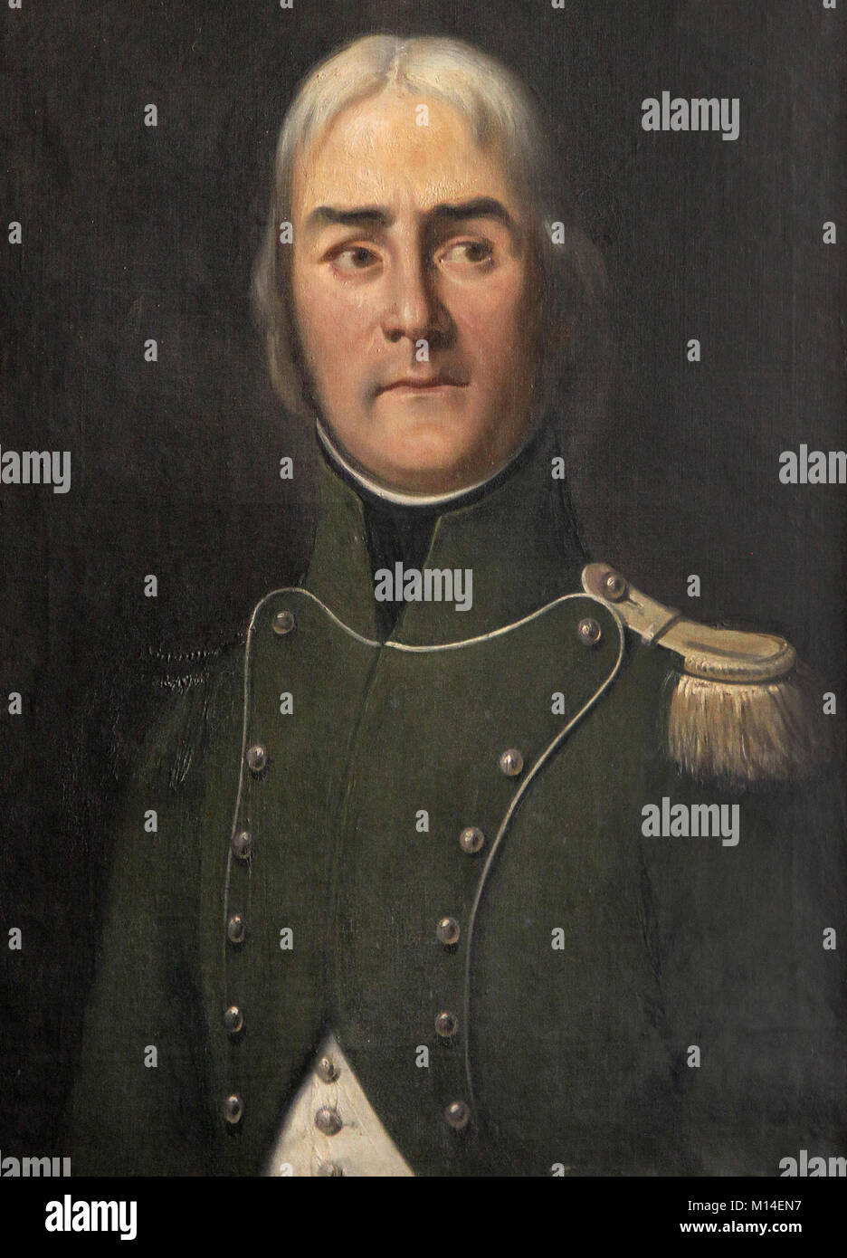 Öl Leinwand Malerei Portrait von Herzog von Dantzig, General und Marschall 1804 Francois Joseph Lefebvre, von Ferdinand Wachsmuth 1834 in Zimmer 1792, Vers. Stockfoto