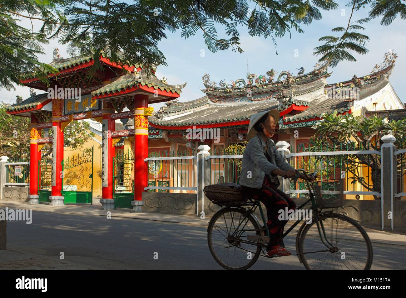 Vietnam, Hoi An als Weltkulturerbe von der UNESCO, Chaozhou Gemeinschaft Häuser Stockfoto