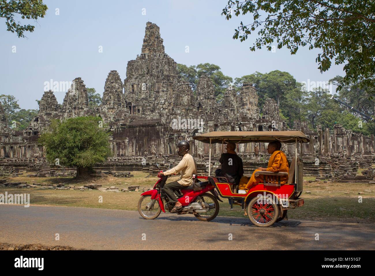 Kambodscha, Angkor, als Weltkulturerbe von der UNESCO, Angkor Thom Tempel Buddha (XII Jahrhundert) Stockfoto
