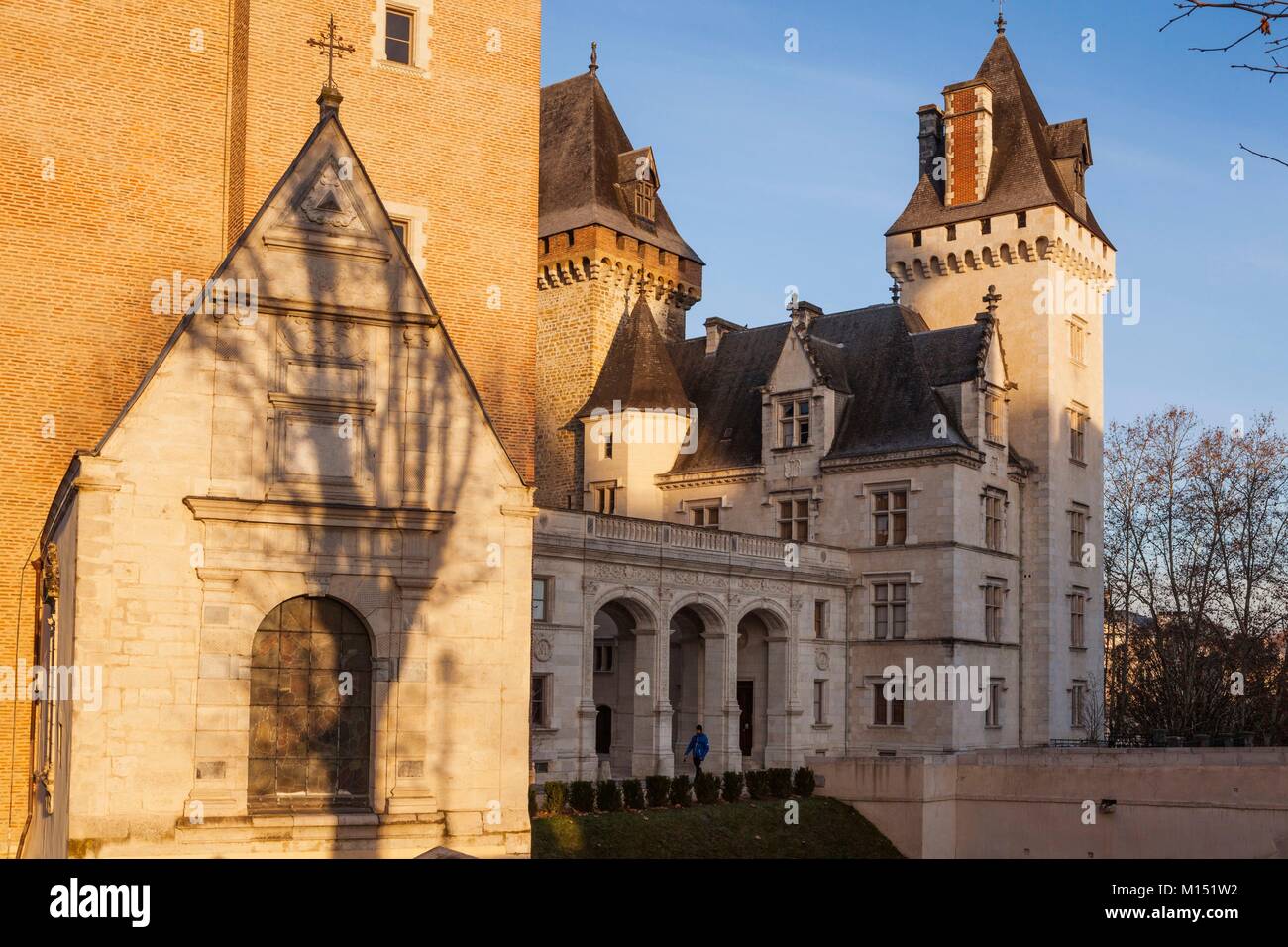 Frankreich, Pyrenees Atlantiques, Bearn, Pau, Schloss aus dem 14. Jahrhundert, Ort der Geburt von König Heinrich IV. Stockfoto