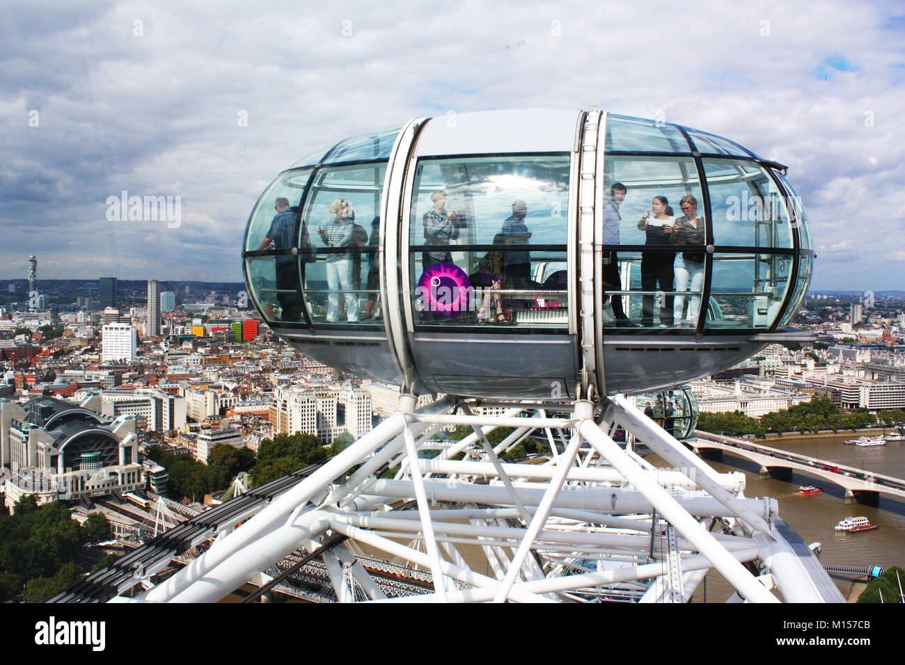 London Eye, Großbritannien Stockfoto