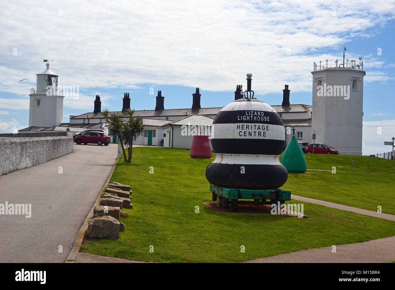 Eidechse Leuchtturm Heritage Center, Lizard Halbinsel, Cornwall, Großbritannien Stockfoto