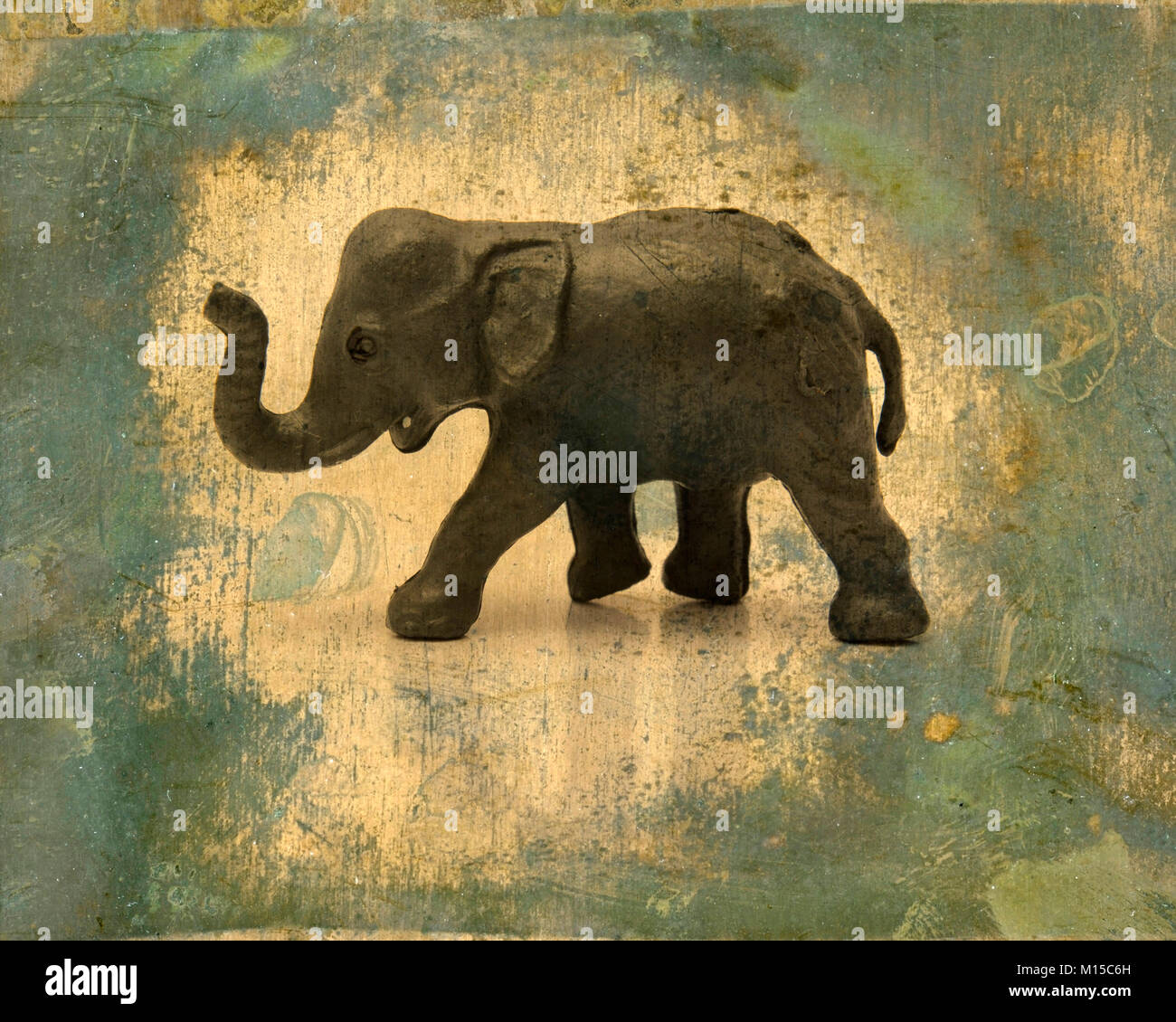 Elefant Figur - Kunst-Effekt Bild Stockfoto