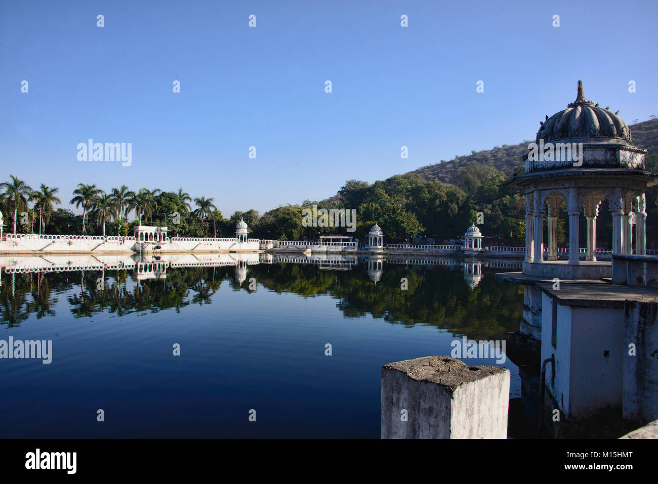 Doodh Talai See, Udaipur, Rajasthan, Indien Stockfoto