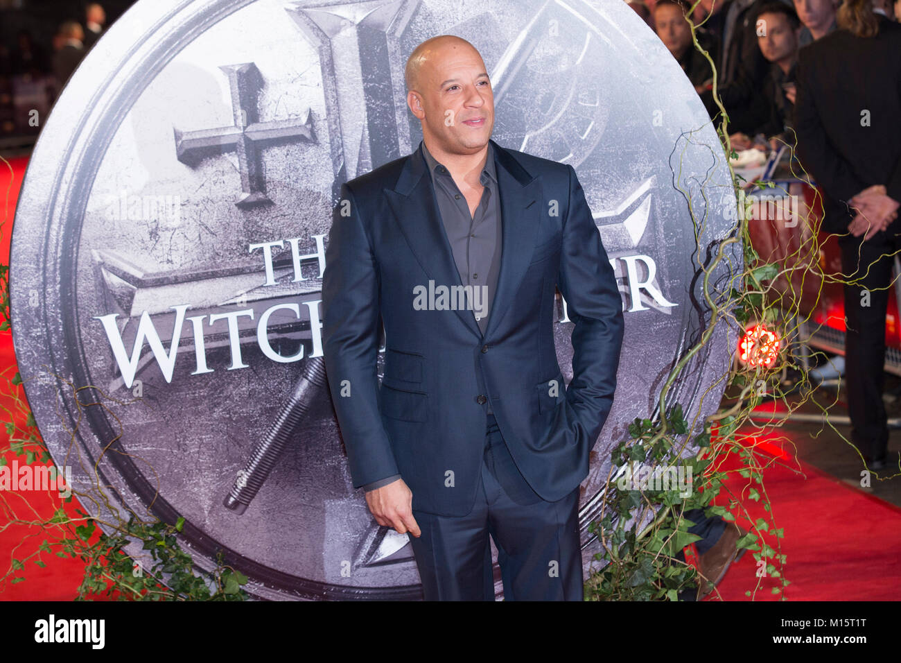 London, UK, 19. Oktober 2015, Vin Diesel, Filmpremiere von "Die letzte Hexe Hunter" im Empire Leicester Square. Mariusz Goslicki/Alamy Stockfoto