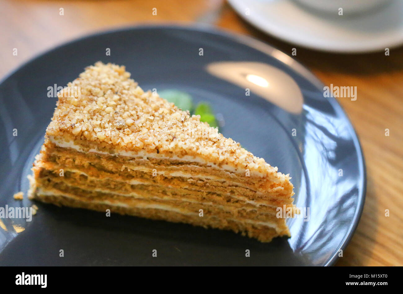 Köstliche Honig Kuchen Stockfoto