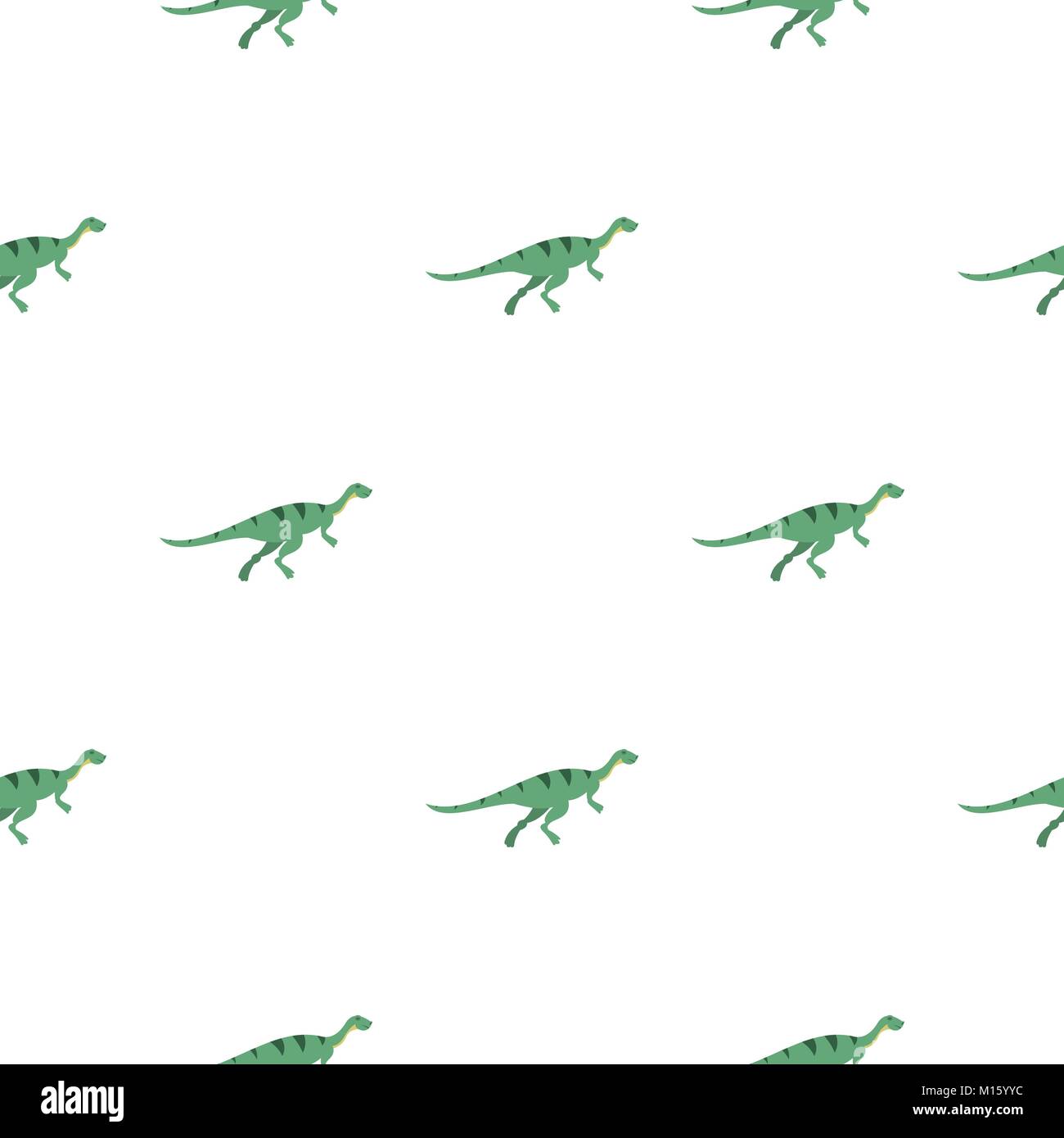 Gallimimus Dinosaurier Muster nahtlose Stock Vektor