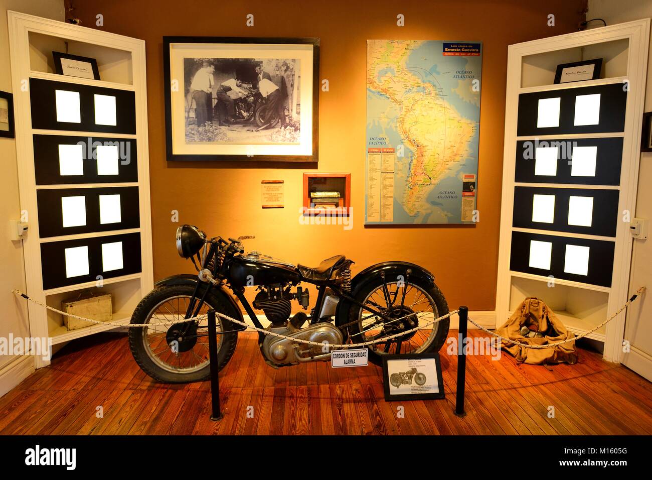 Motorrad von Ernesto Che Guevara, Museo Casa del Che, Alta Gracia, Provinz Córdoba, Argentinien Stockfoto