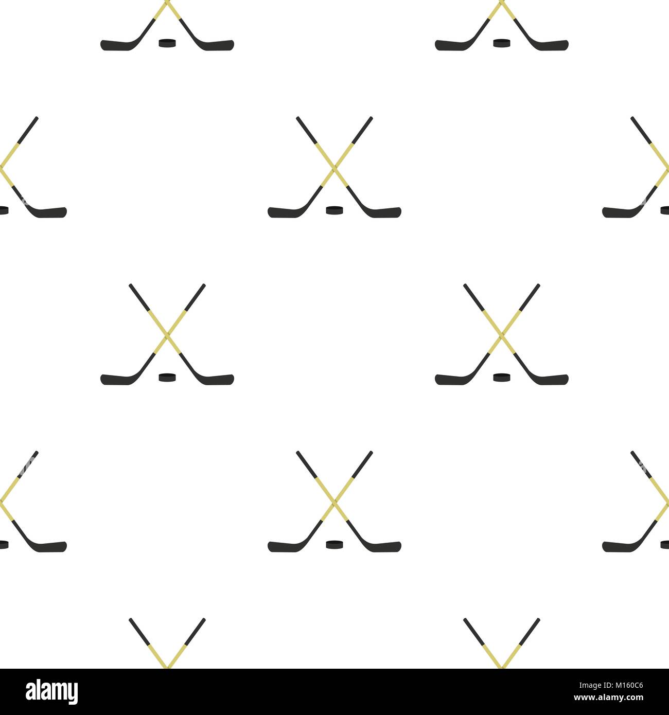 Gekreuzt Hockeyschläger Muster nahtlose Stock Vektor