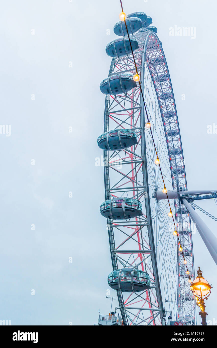 London Eye Riesenrad Stockfoto