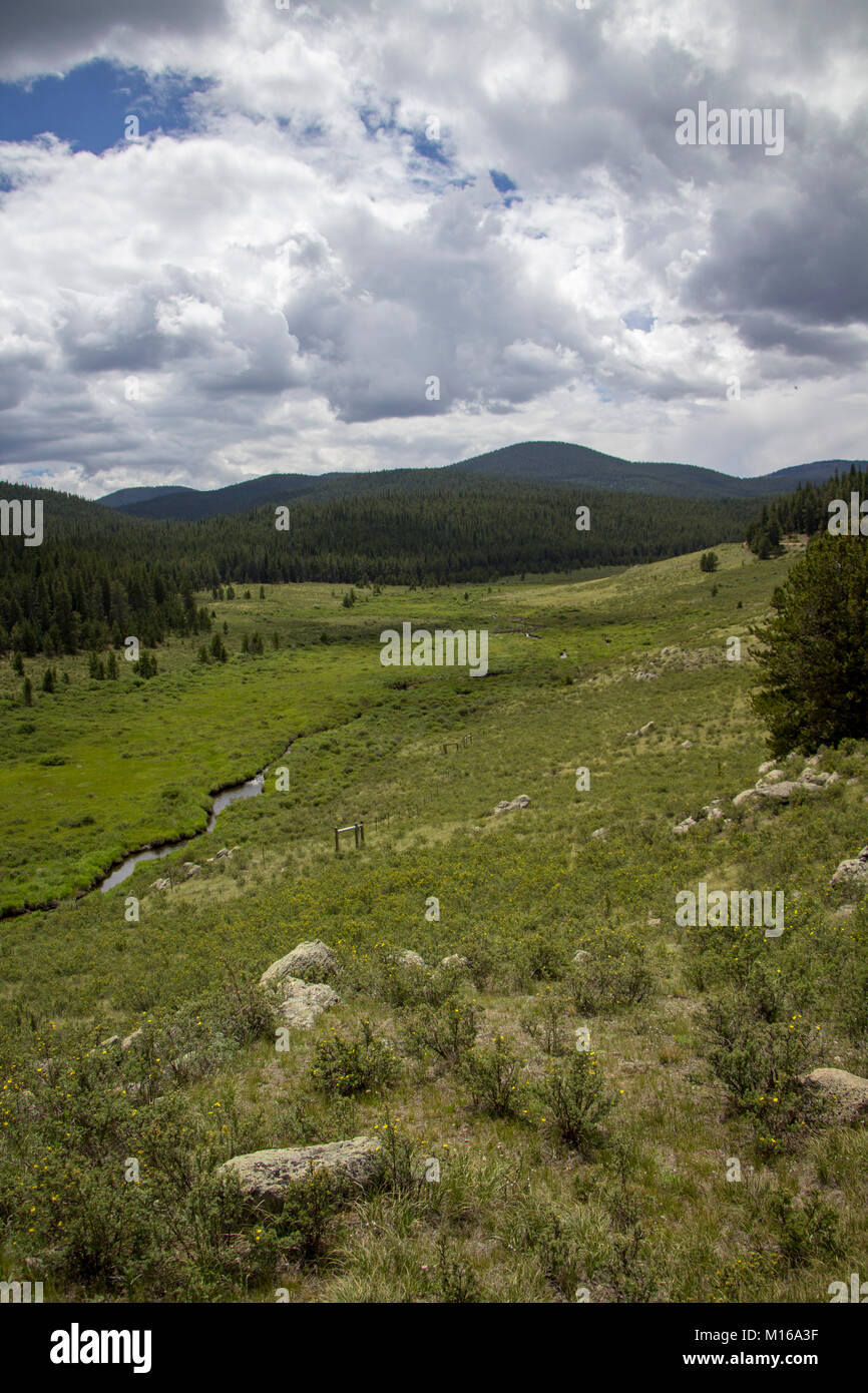 Die Erkundung der Lost Creek Wilderness Stockfoto