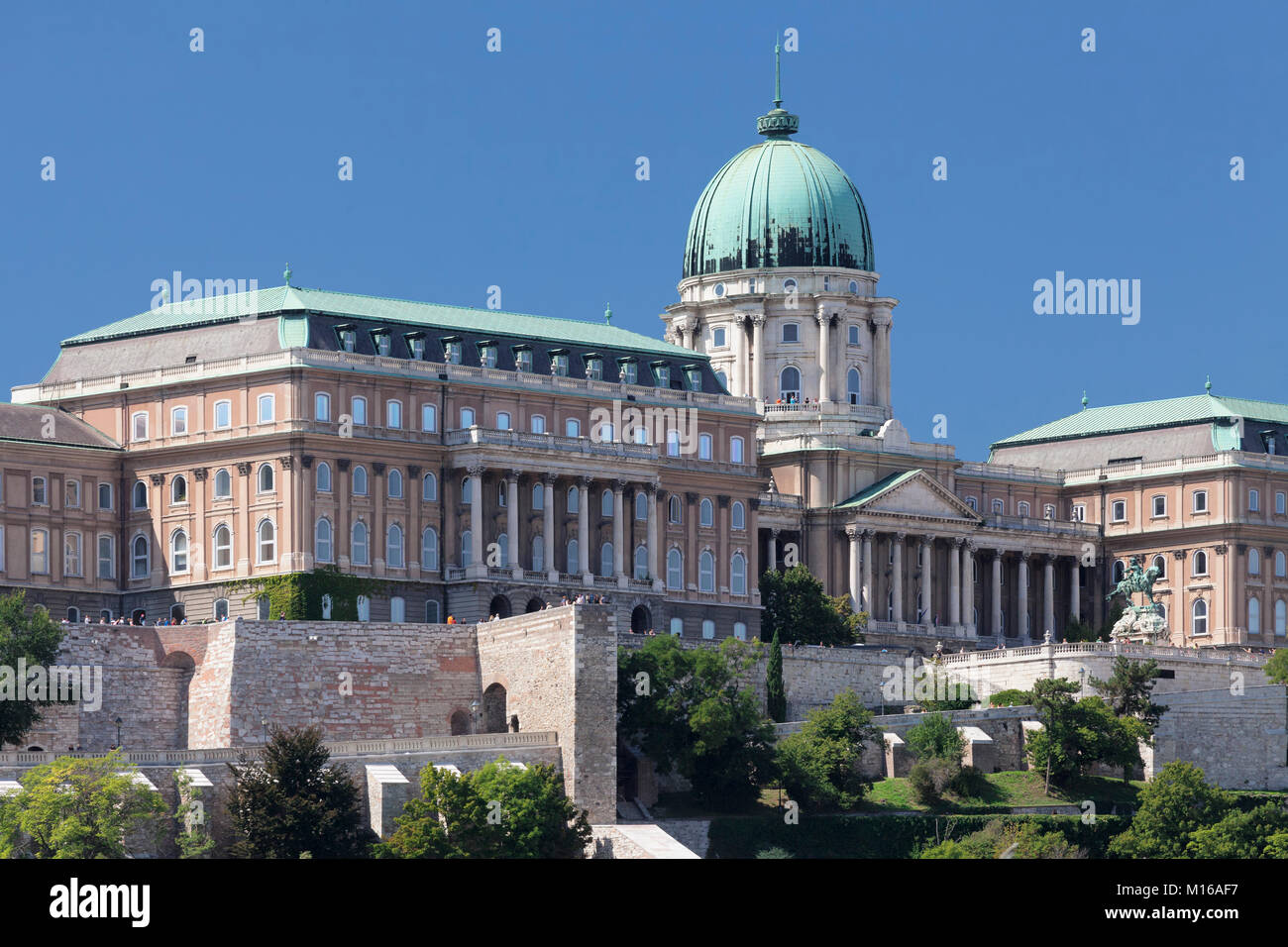 Schloss Palast, Burgviertel, Buda, Budapest, Ungarn Stockfoto