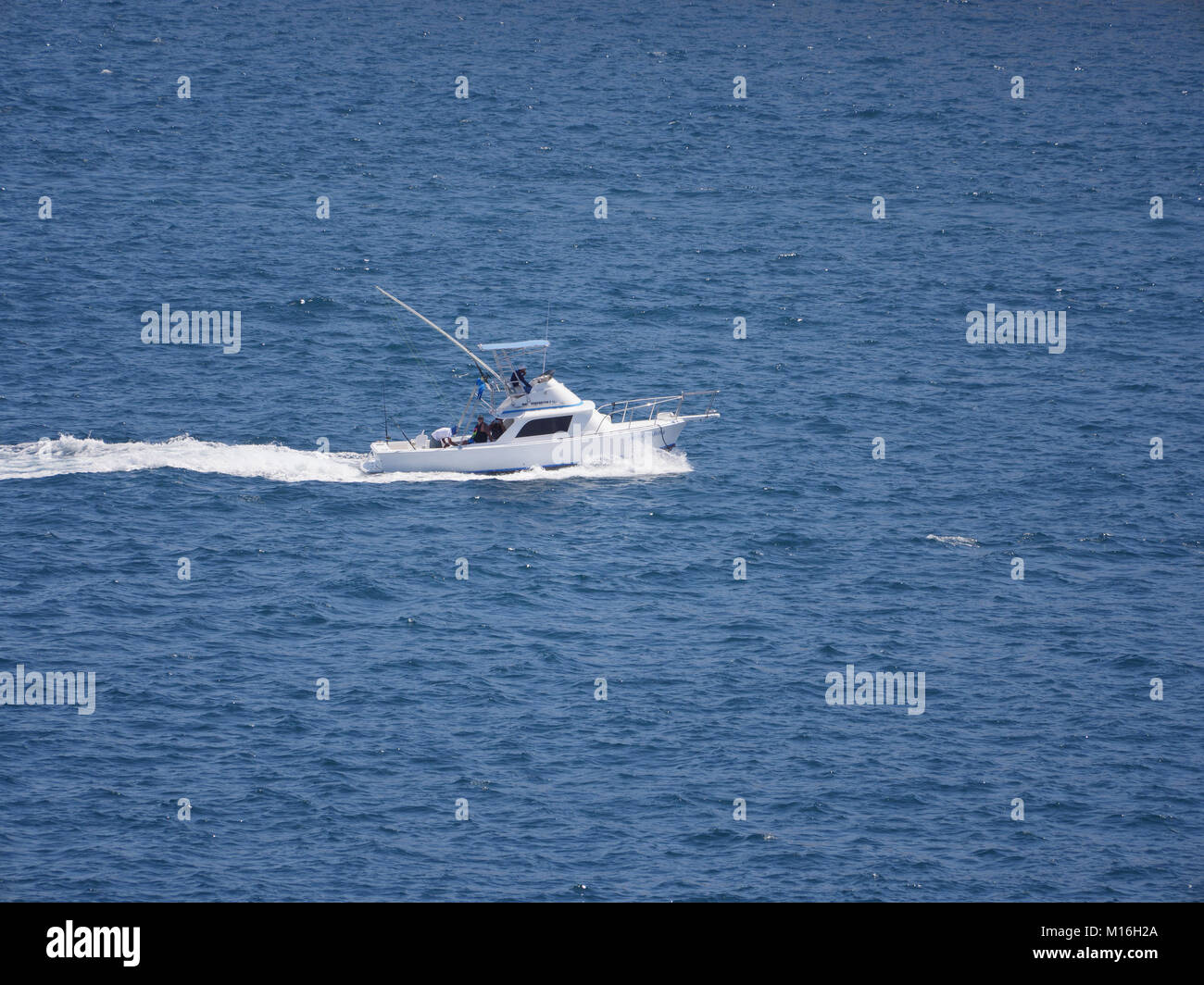 Deep Sea Fishing Charter Boot wieder nach Cabo San Lucas, Mexiko Stockfoto