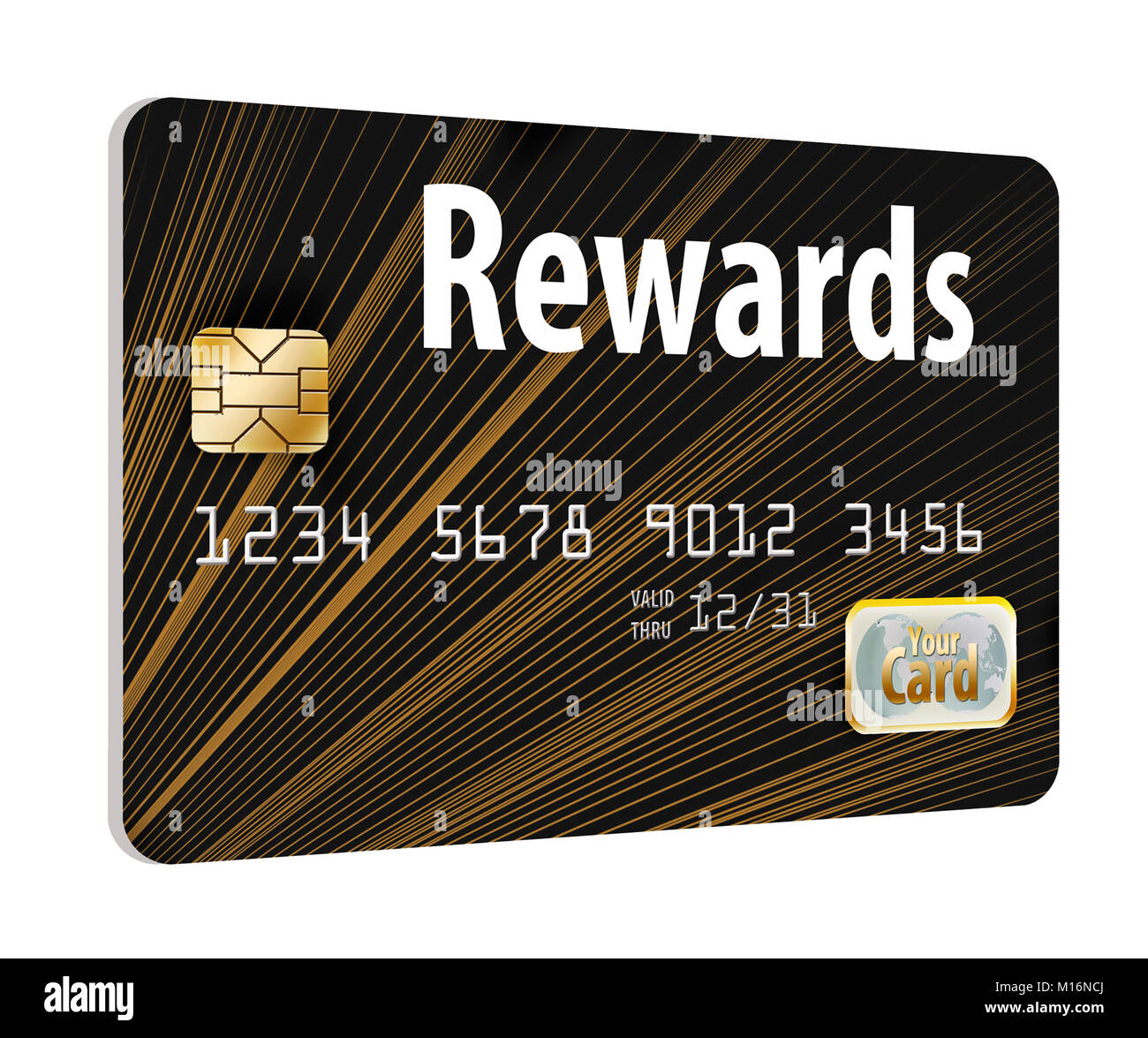 Alten rostigen, getragen aus Kreditkarte auf weißem Hintergrund Stockfoto