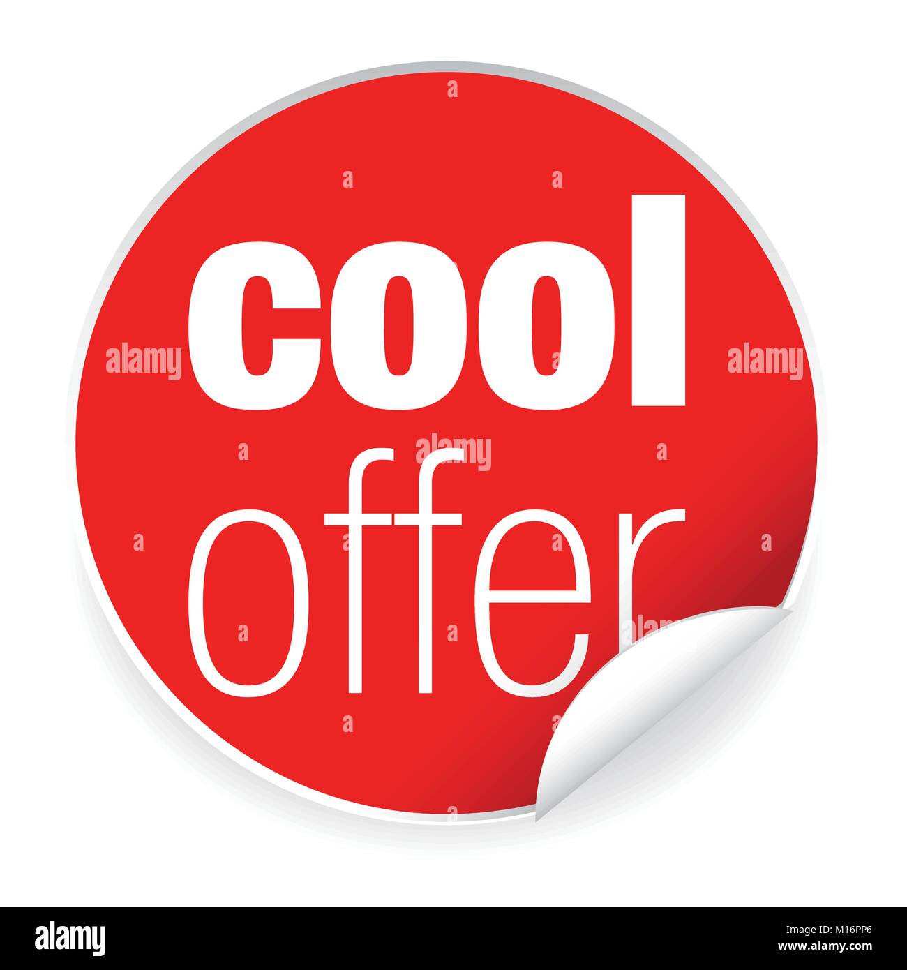 Cooles Angebot Aufkleber Stock Vektor