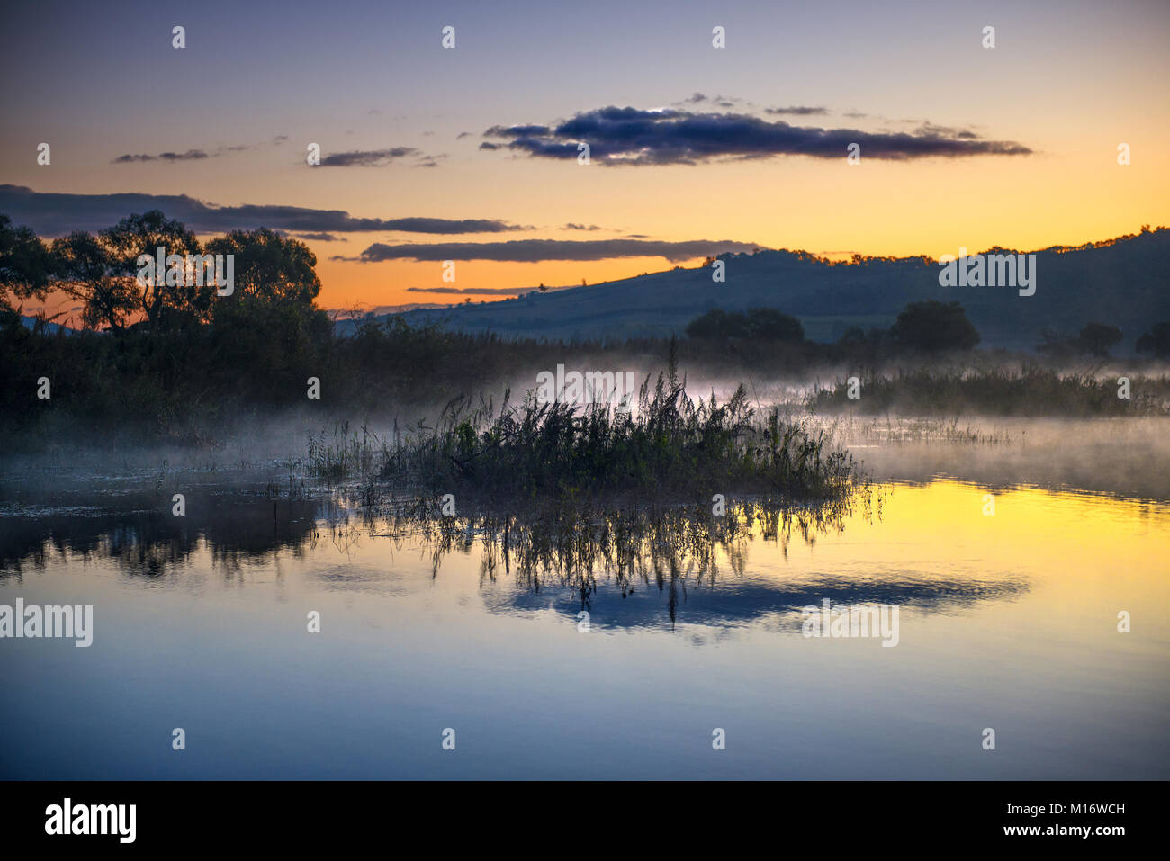 Dunhua, Dunhua, China. 26 Jan, 2018. Dunhua, CHINA - 5 April 2016: Yanming Lake National Nature Reserve ist in Dunhua Jilin entfernt, mit einer Fläche von 53940 Hektar. Es ist Feuchtgebiet und den orientalischen Weißstorch, Schwarzstorch zu schützen, Rot gekrönter Kran, Chinesisch merganser und andere gefährdete Wasservögel und ist auch ein ökologischer Kanal für einwandernde sibirische Tiger. Credit: SIPA Asien/ZUMA Draht/Alamy leben Nachrichten Stockfoto