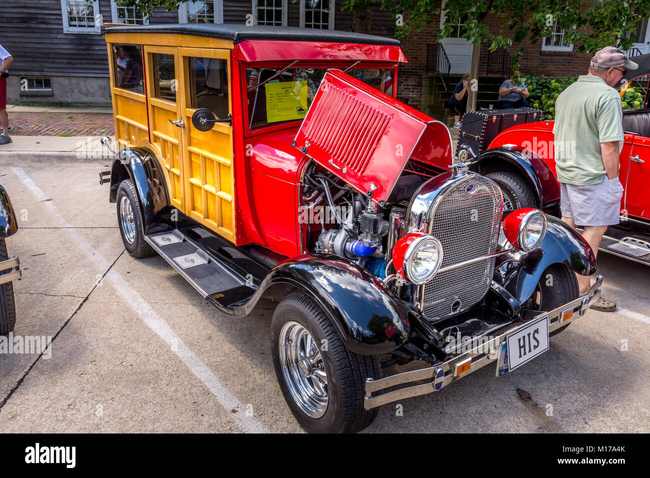 T-Modell Auto fotografiert in Amana Kolonien, Iowa Stockfoto