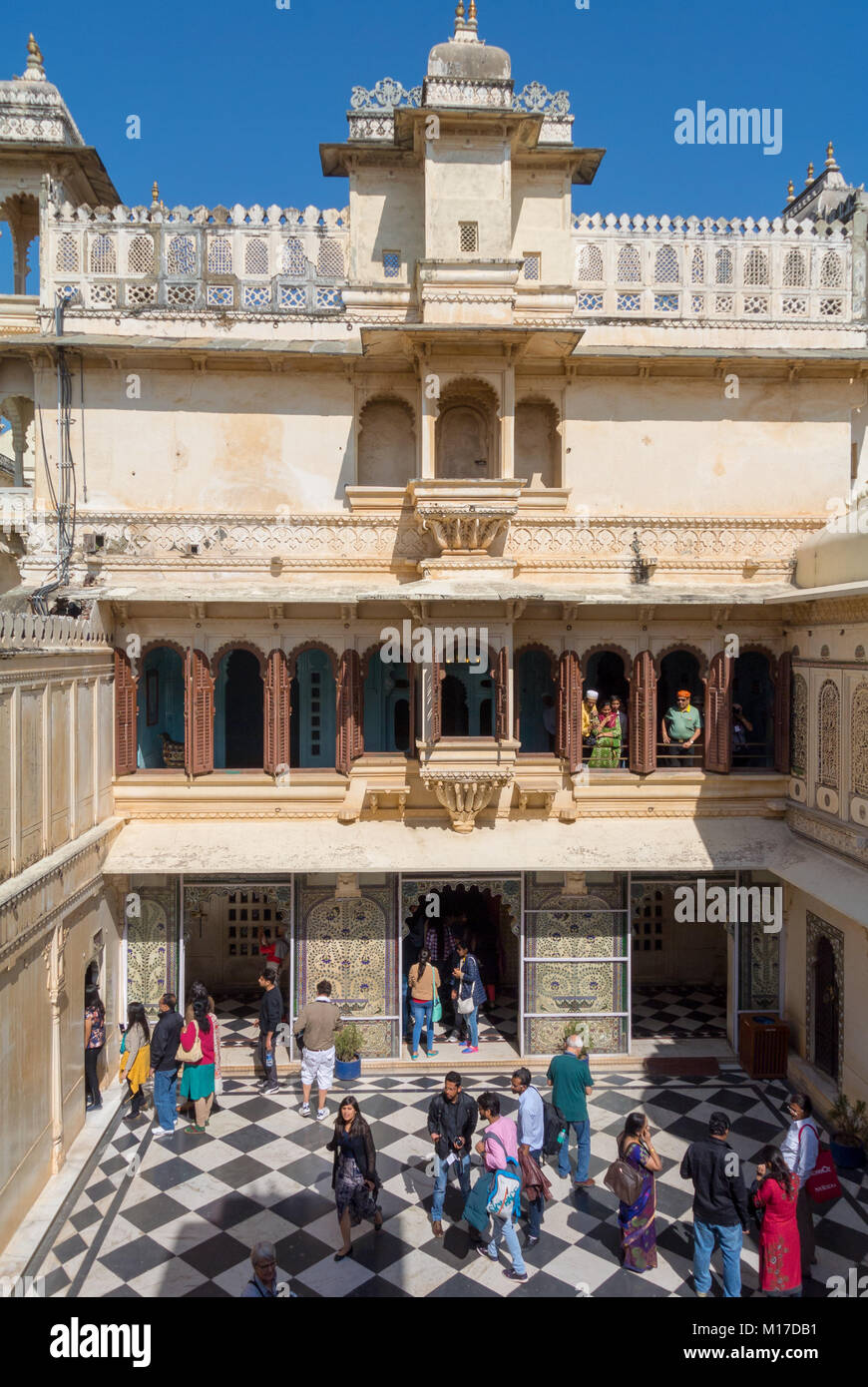 City Palace Udaipur Indien Stockfoto