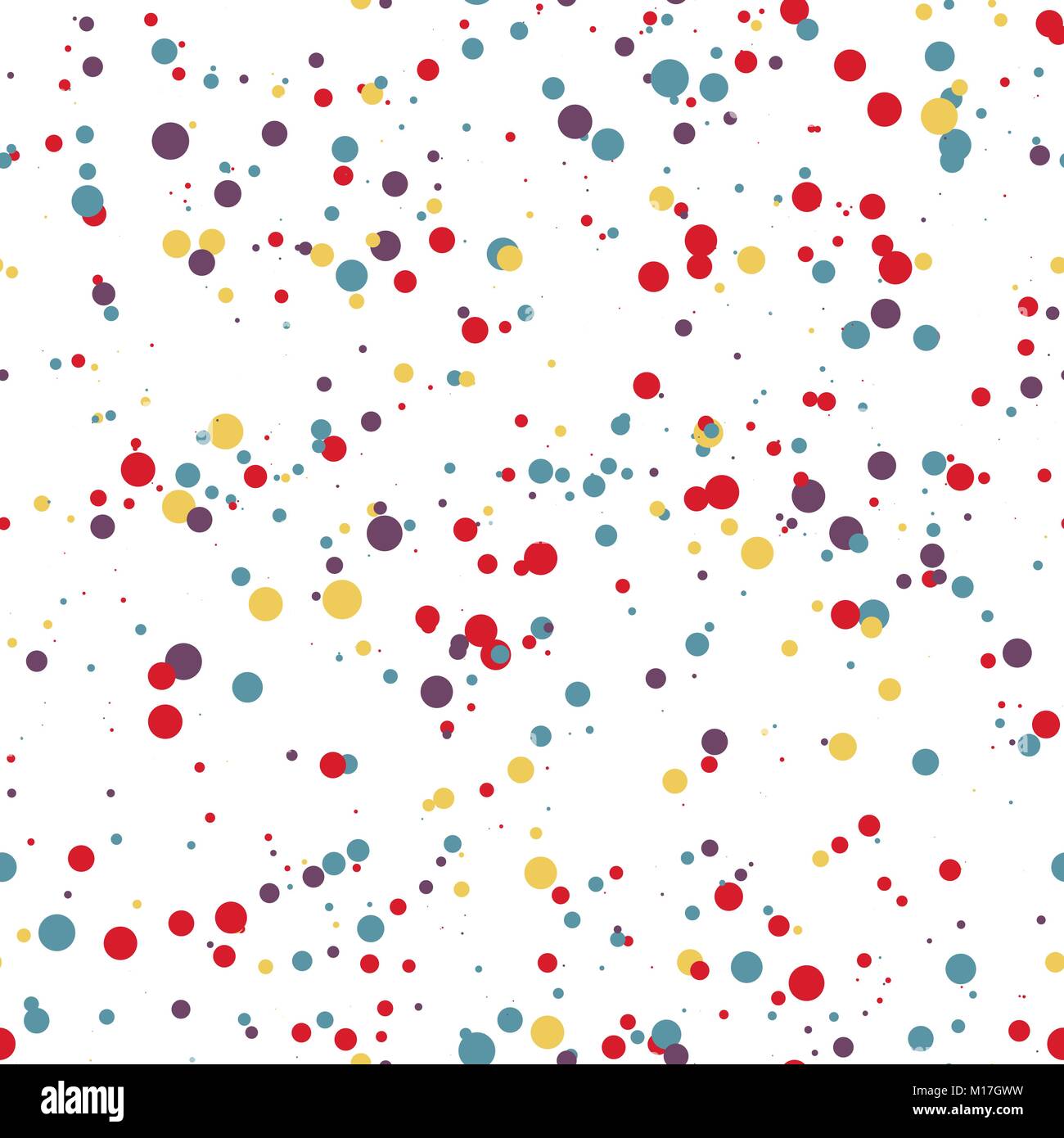 Nahtlose Muster farbpunkte. Konfetti. Vector Illustration Stock Vektor