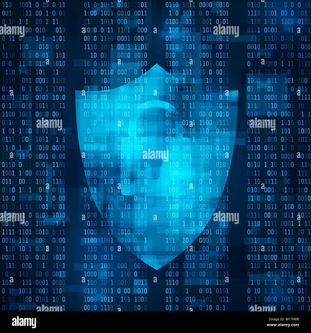 Verschlüsselung Informationen Konzept. Internet sequrity System. Datenschutz. Vector Hintergrund Stock Vektor