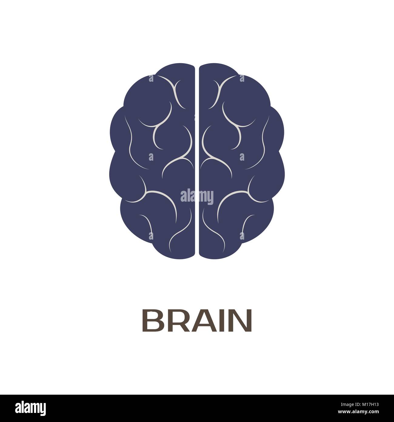 Logo des Gehirns. Vector Illustration Stock Vektor