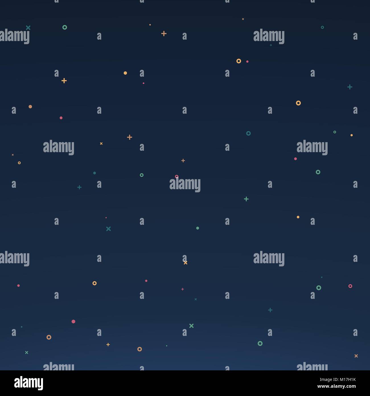 Konzept der astralen Himmel Hintergrund in flachen motion design. Bunte sternenklare Nacht. Vector Hintergrund Stock Vektor