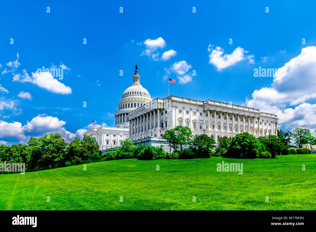 United States Capitol in Washington DC - berühmte US Wahrzeichen und Sitz der amerikanischen Bundesregierung Stockfoto