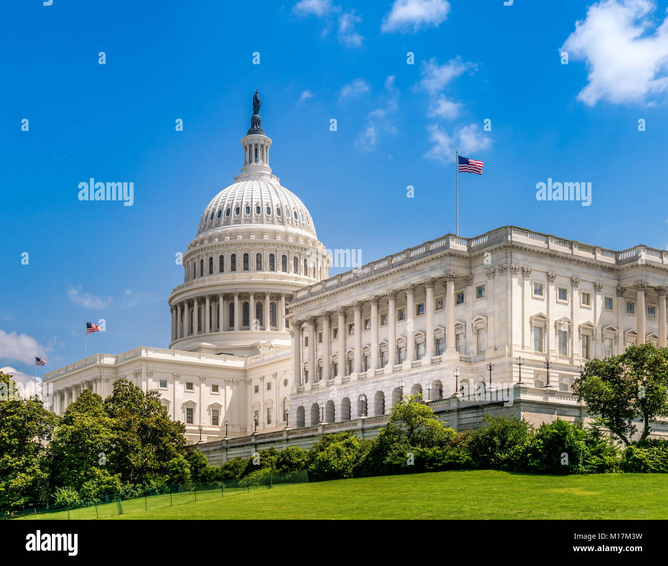 United States Capitol in Washington DC - berühmte US Wahrzeichen und Sitz der amerikanischen Bundesregierung Stockfoto