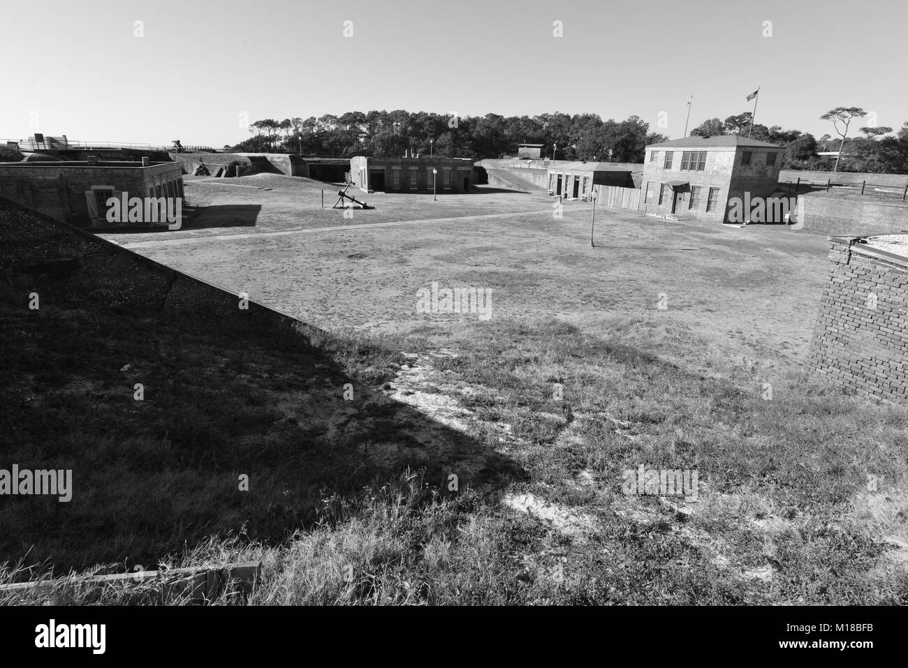 Fort Gaines ein Amerikanischer Bürgerkrieg Festung im Amerikanischen Bürgerkrieg eingesetzt. Stockfoto