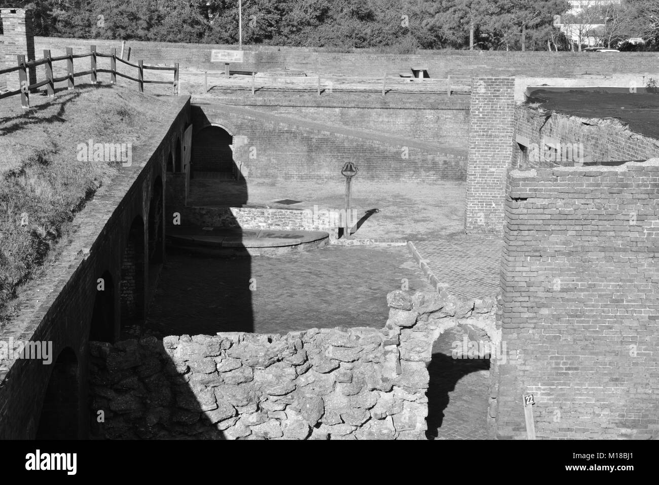 Fort Gaines ein Amerikanischer Bürgerkrieg Festung im Amerikanischen Bürgerkrieg eingesetzt. Stockfoto