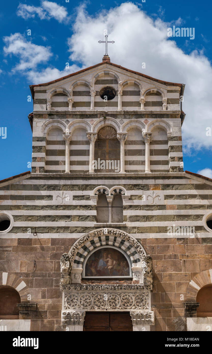 Chiesa di San Giusto, 12. Jahrhundert, Romanesque-Pisan Kirche, Lucca, Toskana, Italien Stockfoto