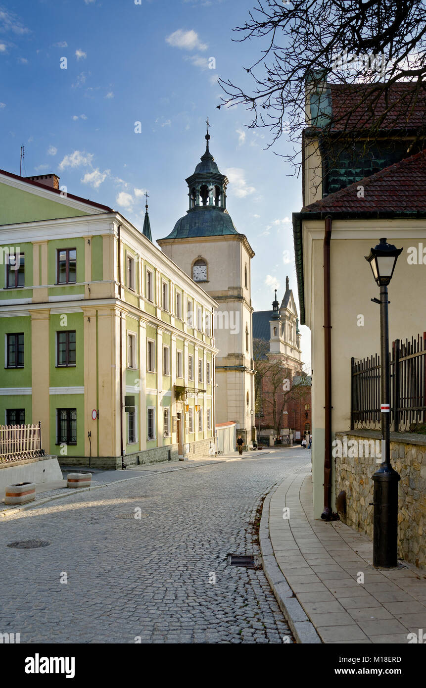 Mariacka Straße, Theologie Institut, Sandomierz, swietokrzyskie Westpommern, Polen, Europa. Stockfoto