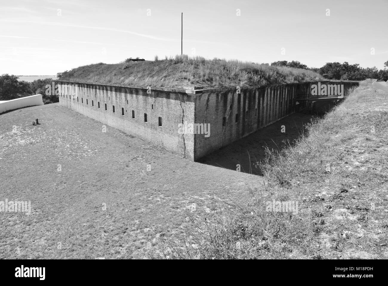 Eine alte Festung am Pensacola ursprünglich von den Spaniern errichtete dann durch die Amerikaner. Stockfoto