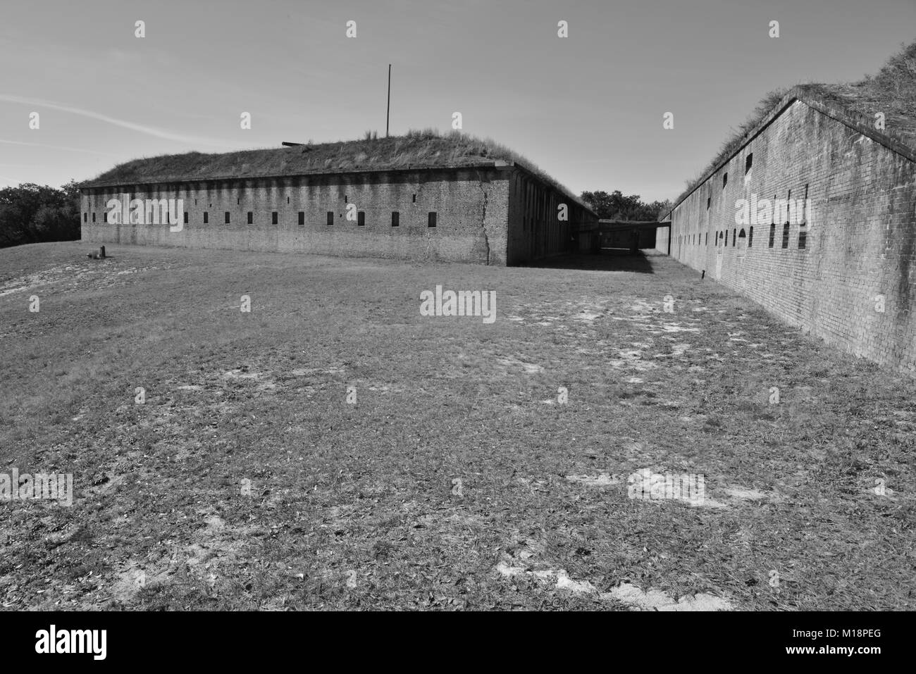 Eine alte Festung am Pensacola ursprünglich von den Spaniern errichtete dann durch die Amerikaner. Stockfoto