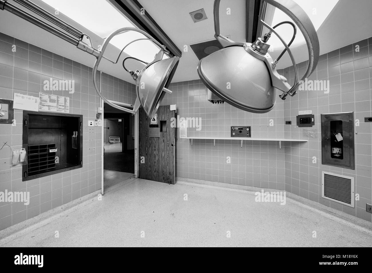 Dies ist eine von vielen Fotos, die ich im Innern nahm, nachdem der Sudbury St. Joseph Health Center (die Alten Allgemeinen Krankenhauses) geschlossen ist es Türen Stockfoto