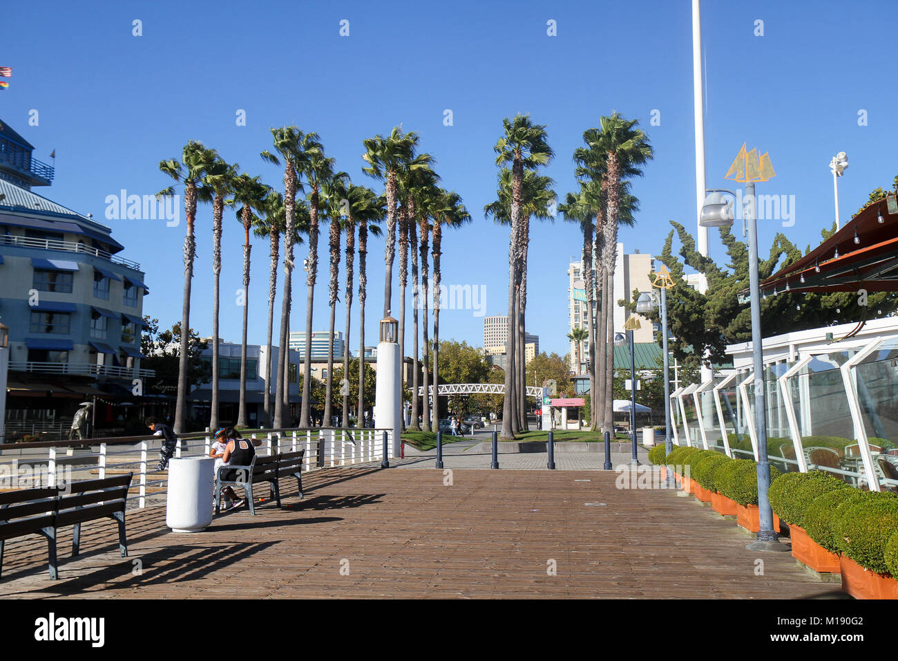 Jack London Square, Oakland, Kalifornien, USA Stockfoto