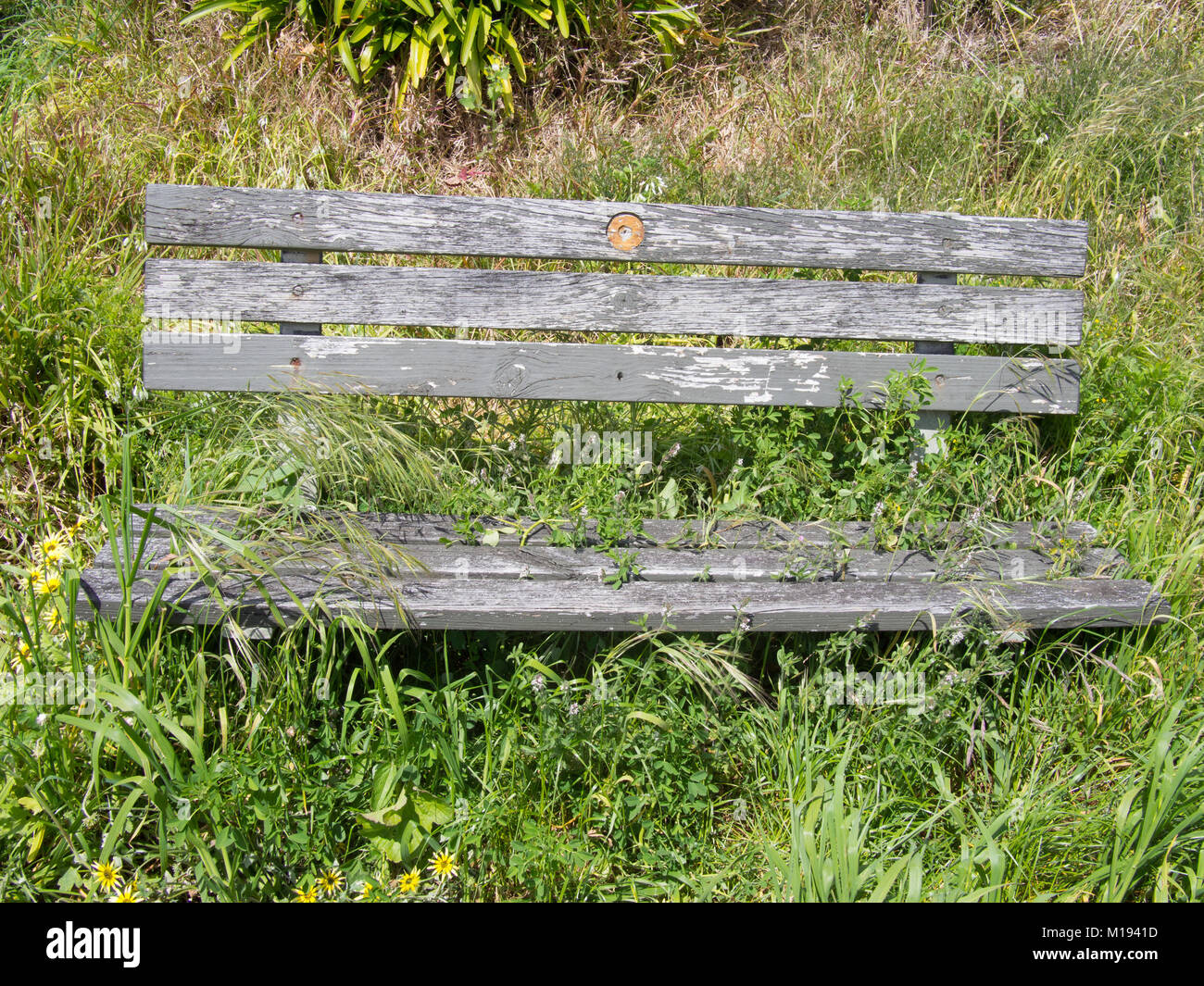 Holz Sitz Stockfoto