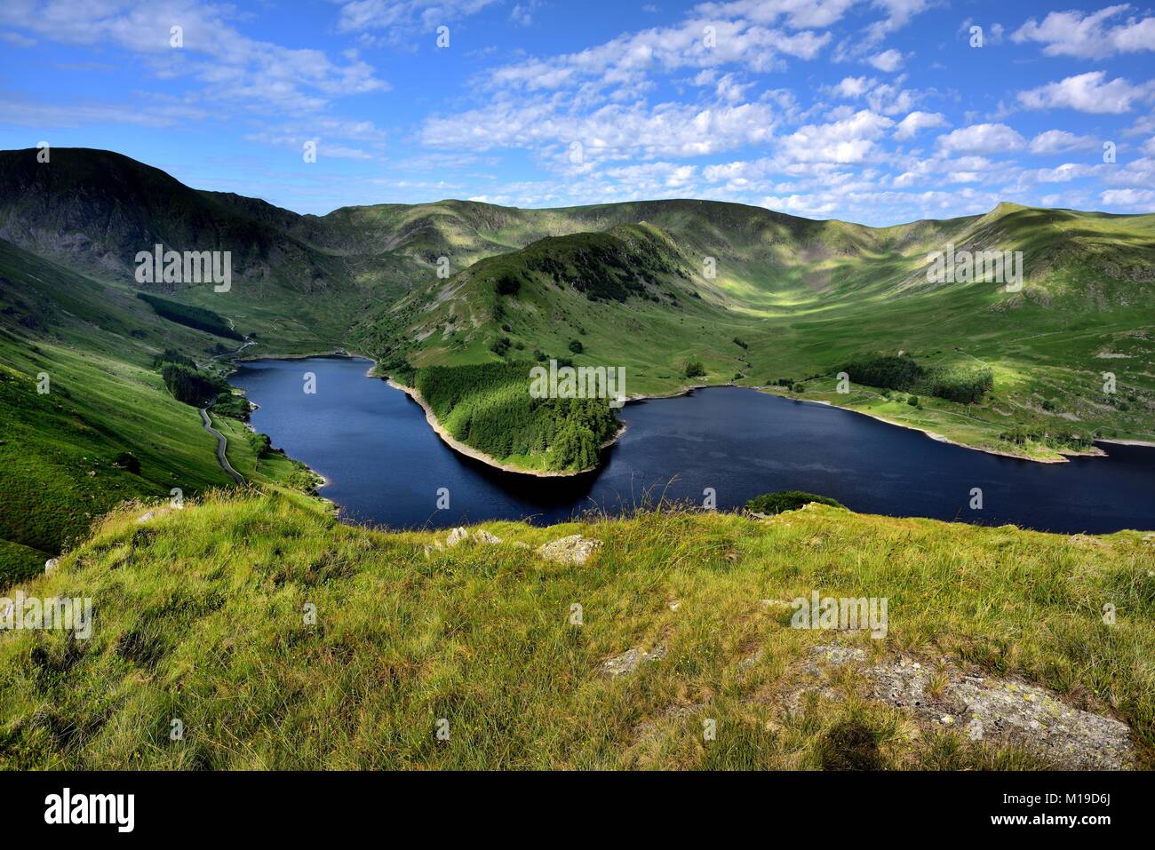 Die Fells oben Mardale Kopf Stockfoto