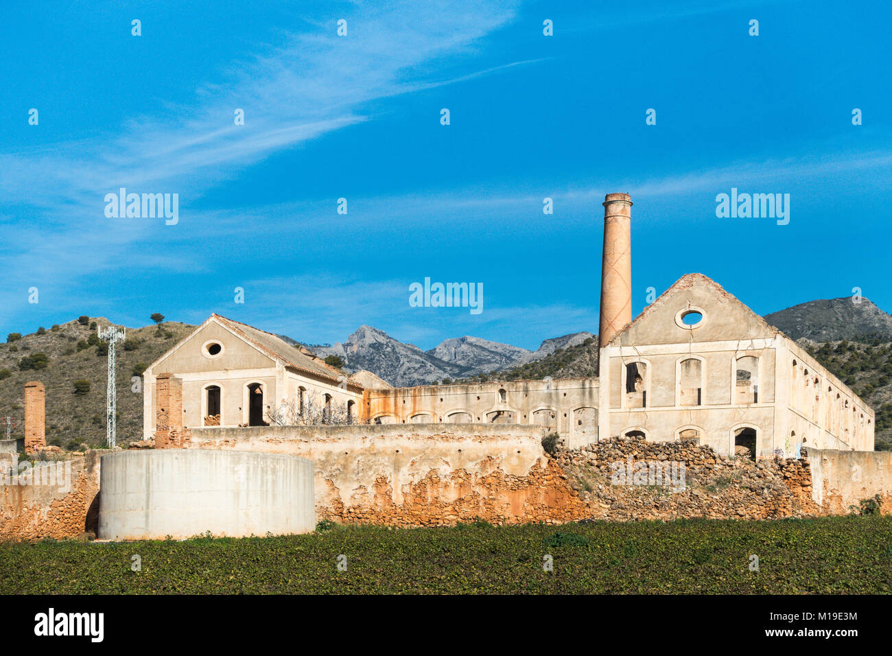 San Joaquin de Maro Zuckerfabrik zeitweise zwischen 1880 und 1930 in einem Gebiet namens Las Mercedes. Von Joaquín Pérez del Pulgar gegründet, Stockfoto