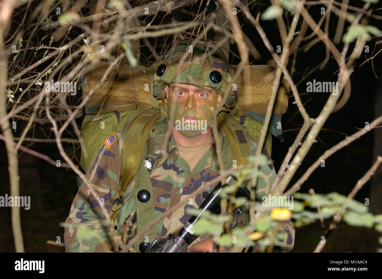 Ein OCS-Klasse ab August 2007 wurde während ihrer Ausbildung Übung am Ft fotografiert. Lewis, Wa. Stockfoto