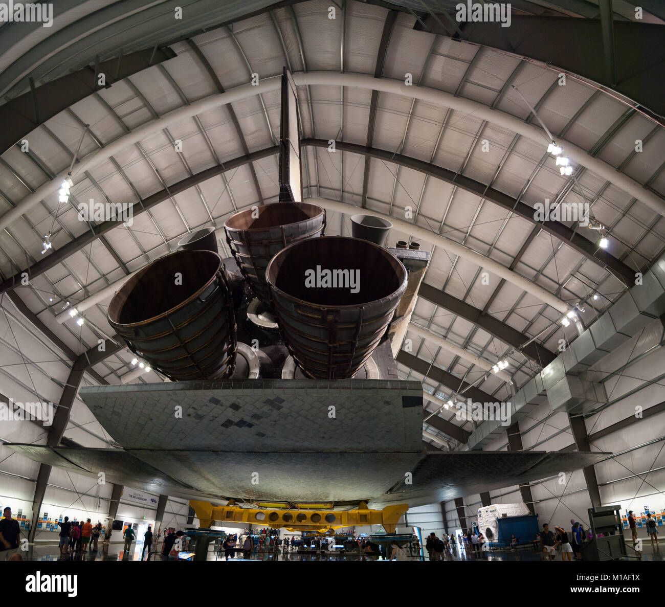 Hauptmotoren des Space Shuttle Endeavour Stockfoto