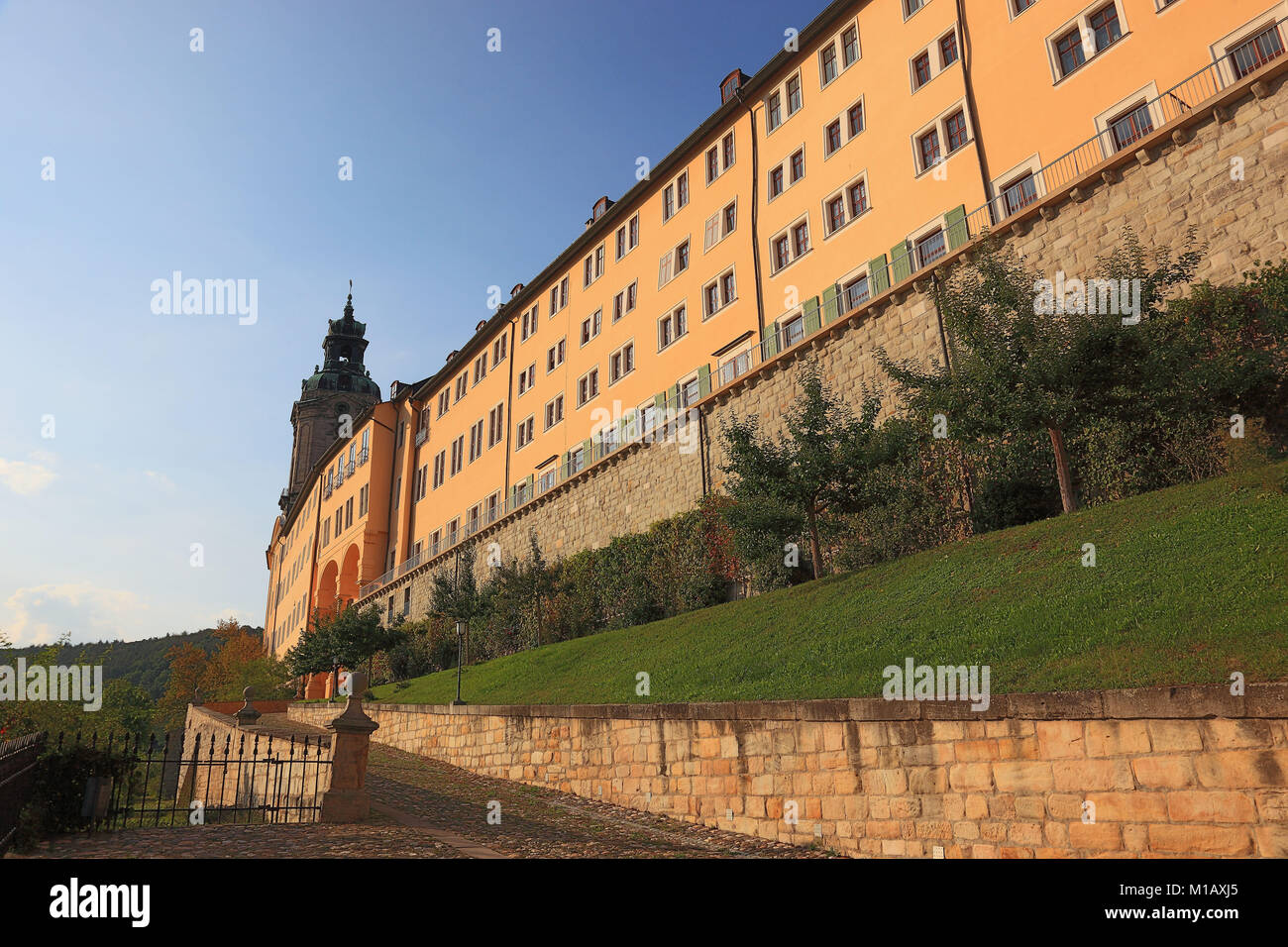 Schloss Heidecksburg war die Residenz der Fürsten zu Schwarzburg-Rudolstadt in Rudolstadt, Bundesland Thüringen, Deutschland Stockfoto