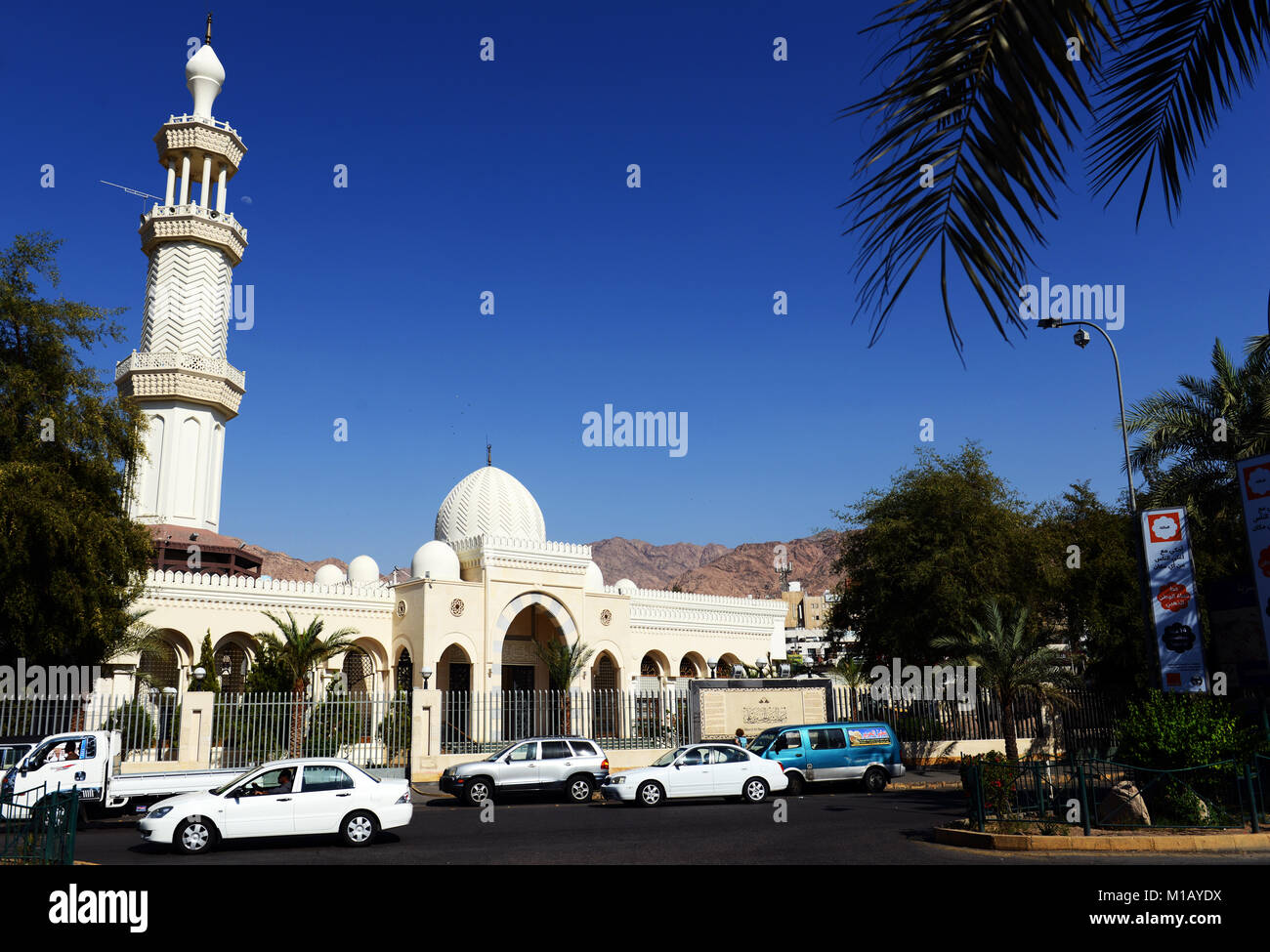 Sharif Hussein Bin Ali Moschee in Aqaba, Jordanien. Stockfoto