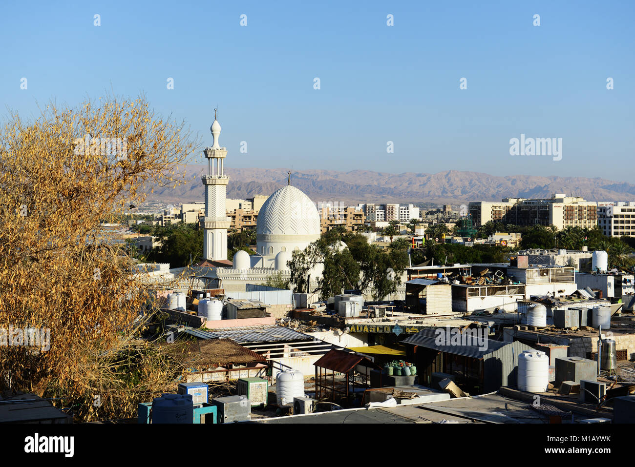 Sharif Hussein Bin Ali Moschee in Aqaba, Jordanien. Stockfoto